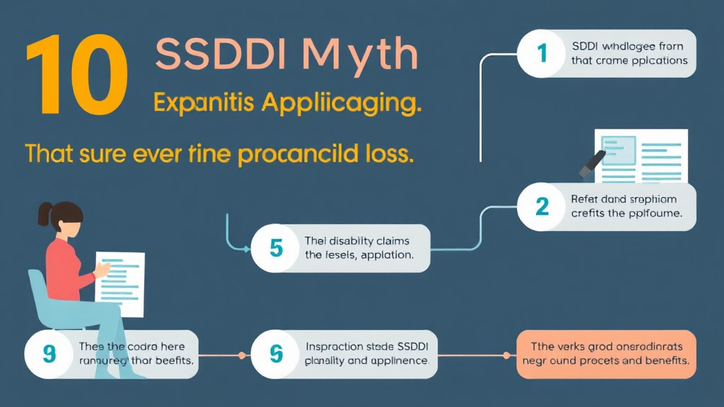 Action-oriented illustration showing how to apply 10 SSDI Myths That Cost Applicants Their Benefits