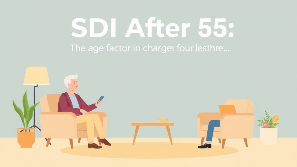 A professional illustration depicting SSDI After 55: The Age Factor That Changes Everything