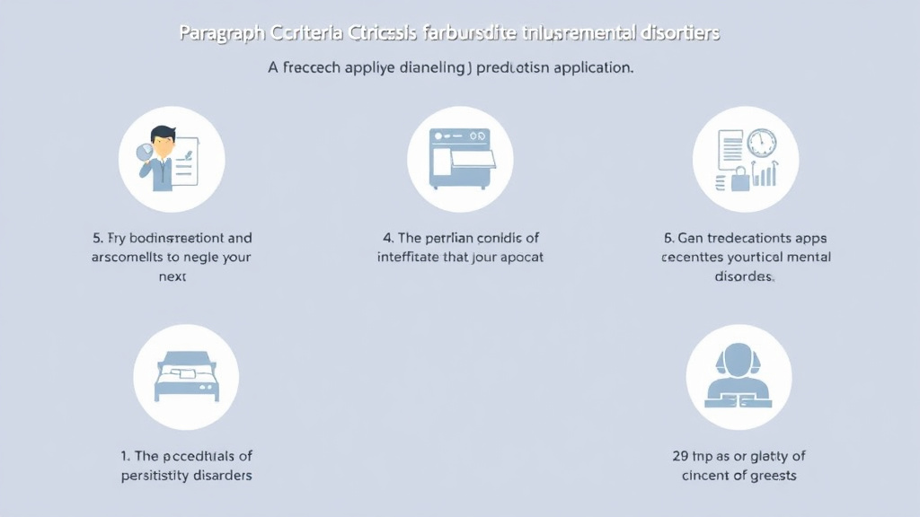 Action-oriented illustration showing how to apply paragraph C Criteria: Serious and Persistent Mental Disorders