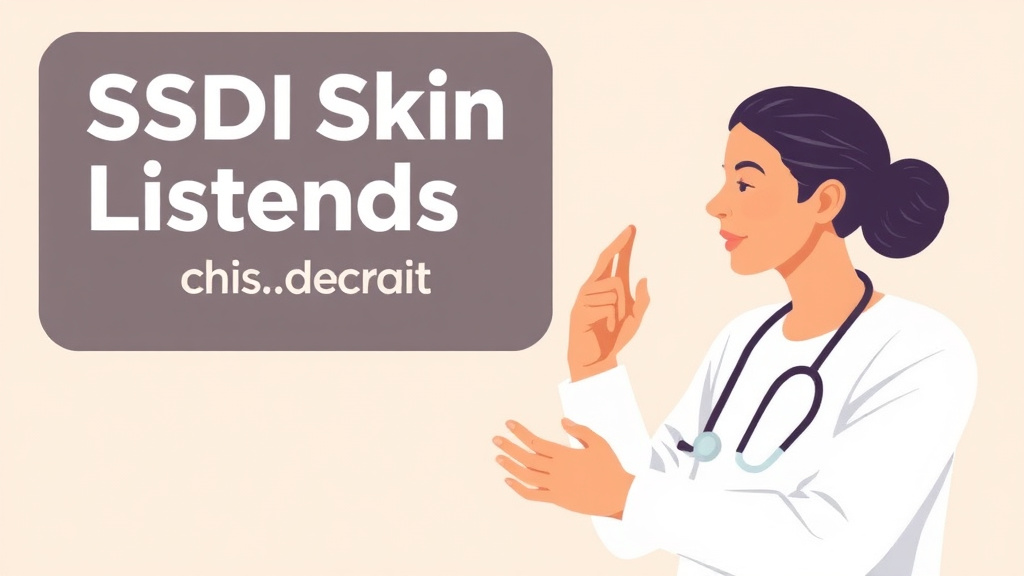 Illustration breaking down the fundamentals of SSDI Skin Disorder Listings: Complete Category 8 Guide