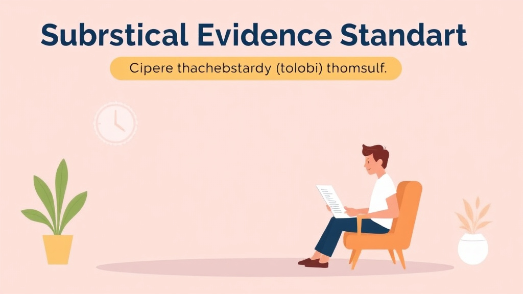 Detailed visual representation of substantial Evidence Standard: How the SSA Weighs Your Proof