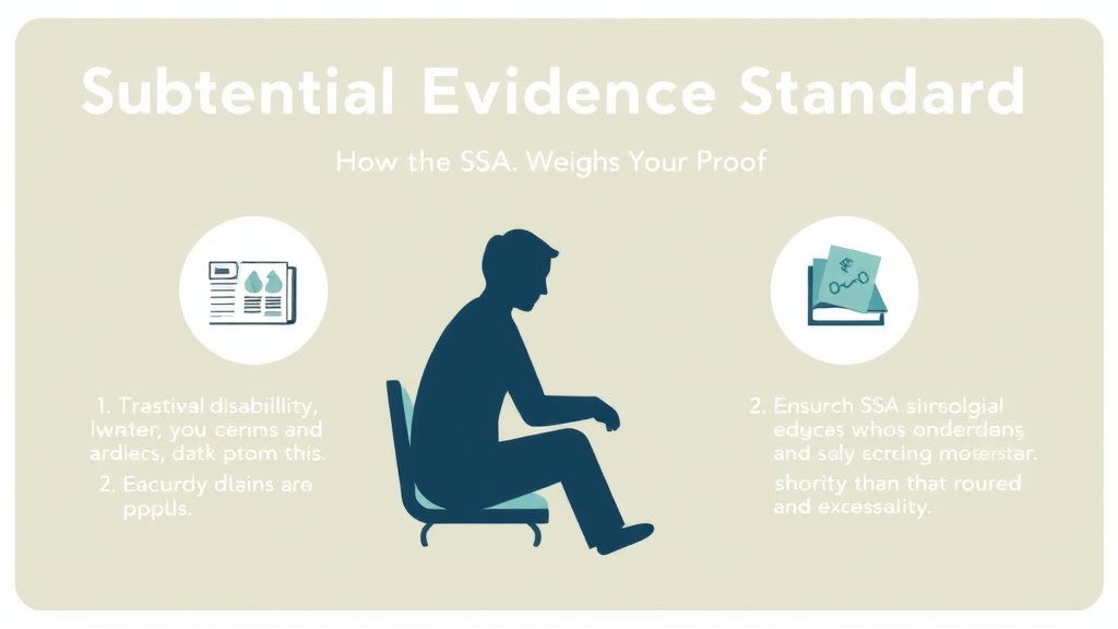 Step-by-step visual guide for implementing substantial Evidence Standard: How the SSA Weighs Your Proof