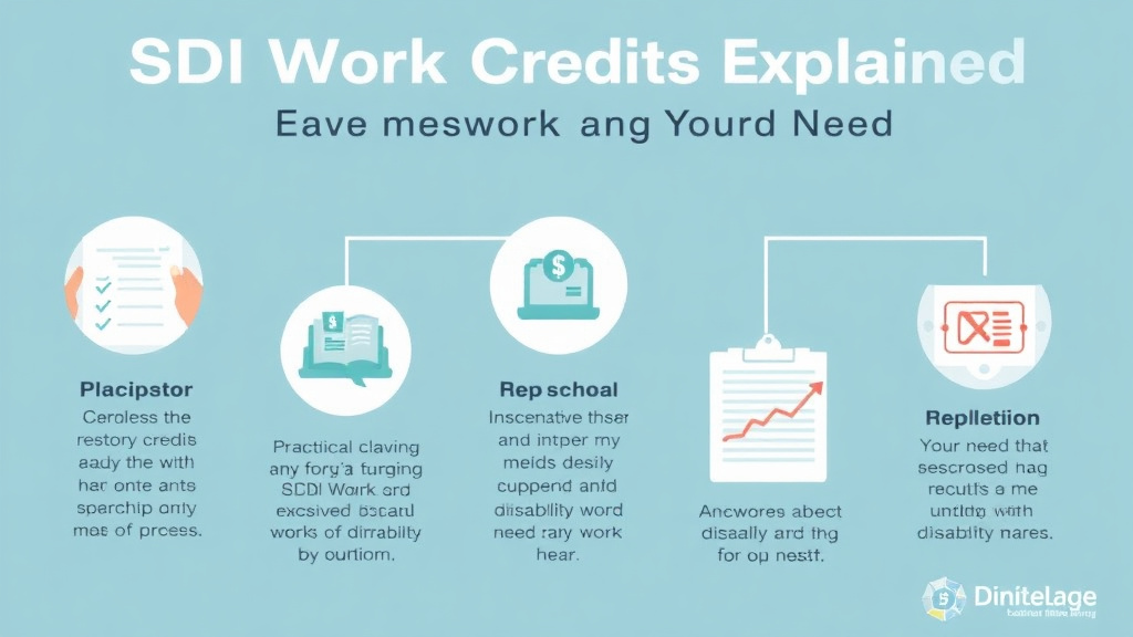 Action-oriented illustration showing how to apply SSDI Work Credits Explained: How Many Do You Need?