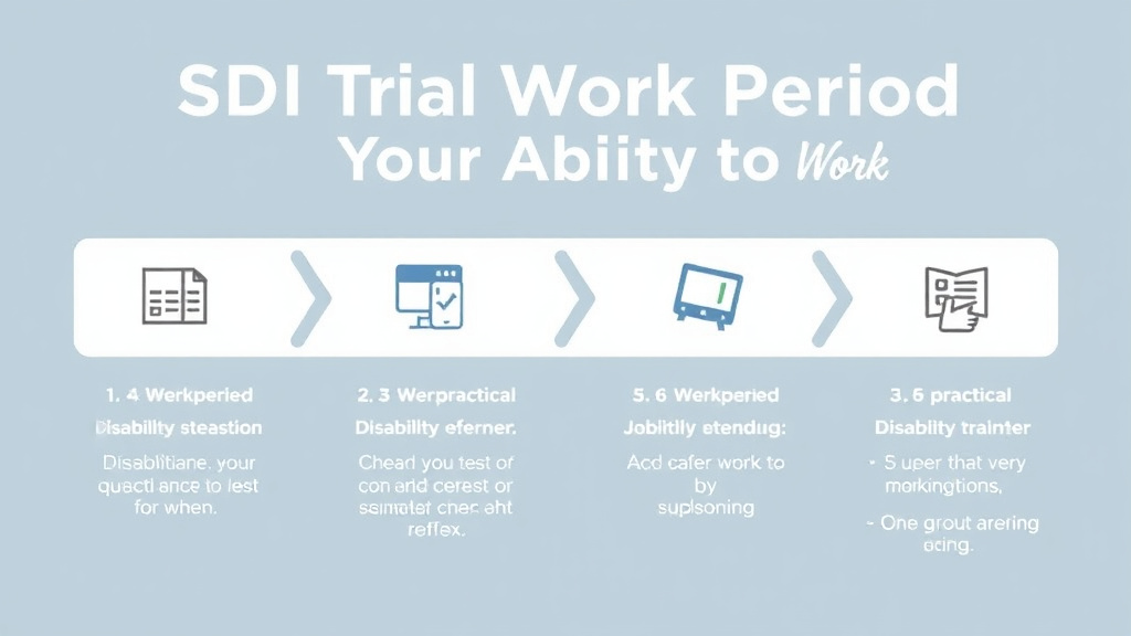 Process flow illustration for putting SSDI Trial Work Period: Testing Your Ability to Work into action