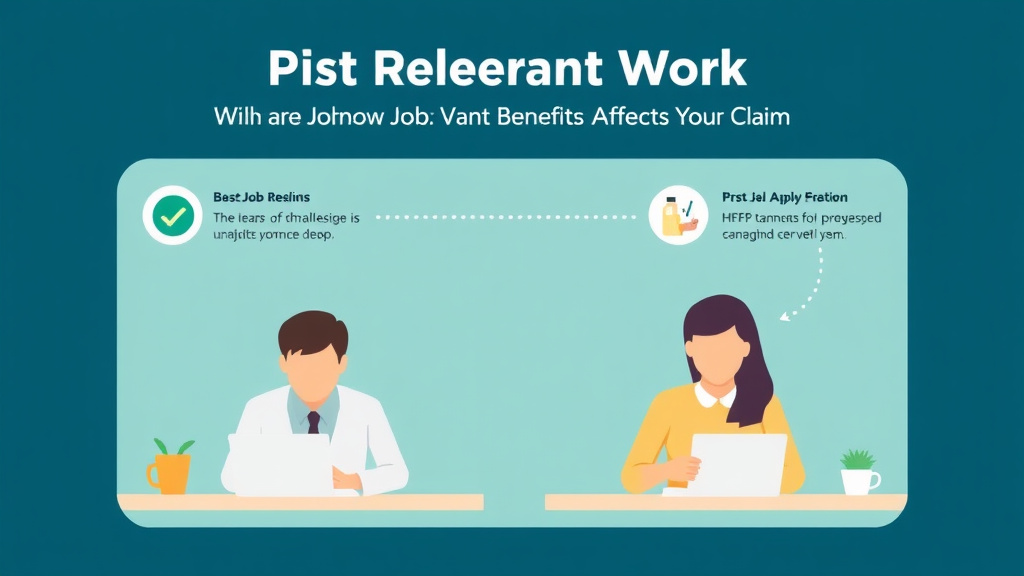 Action-oriented illustration showing how to apply past Relevant Work: How Your Job History Affects Your Claim