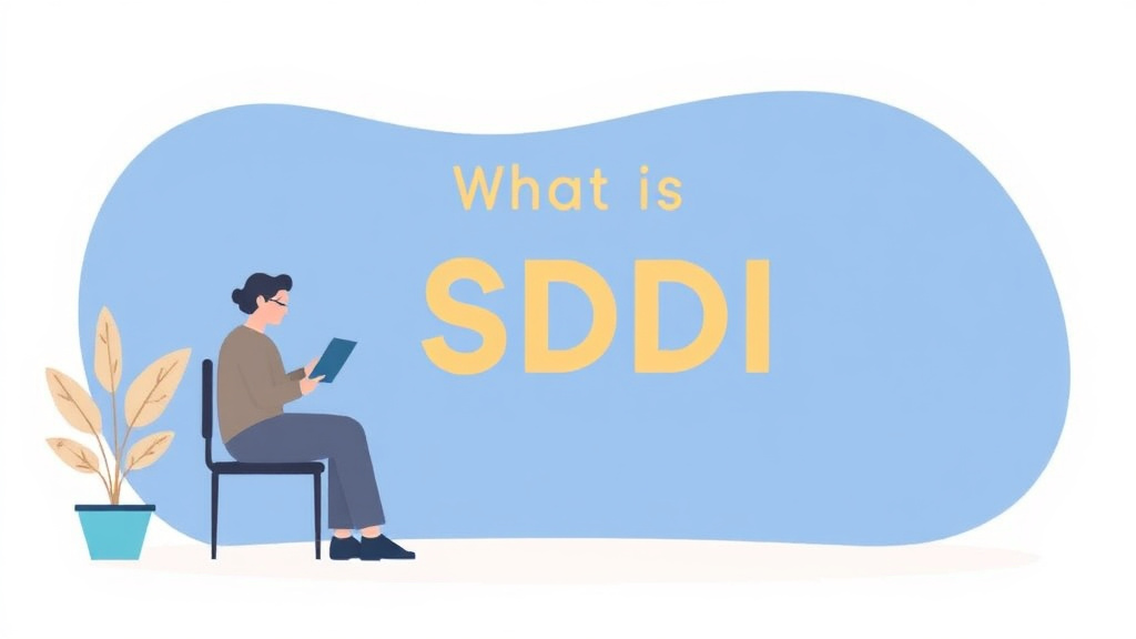 A professional illustration depicting SSDI? Social Security Disability Insurance Explained