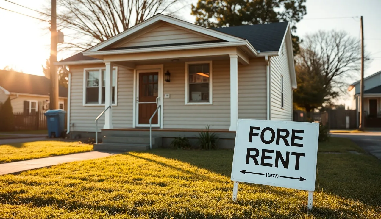 Small rental house on a quiet street in afternoon light, representing SSI rental income