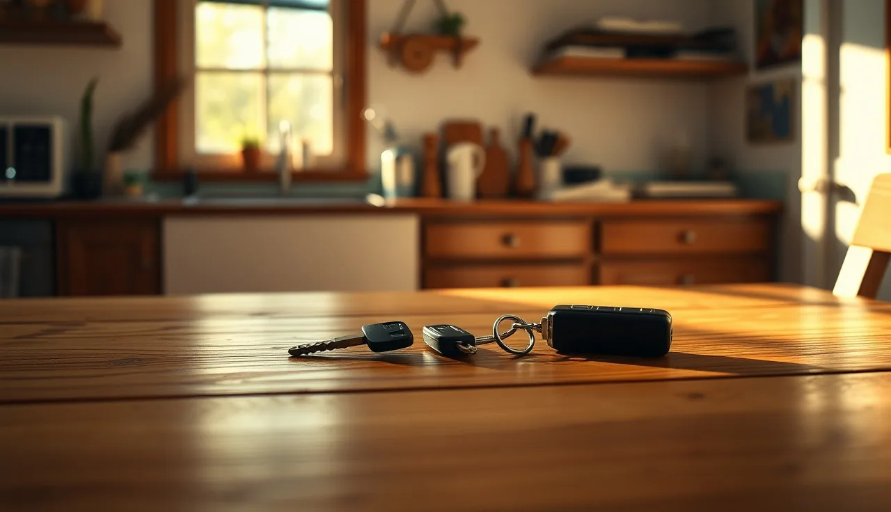 House keys and car keys on a kitchen table, representing exempt SSI resources