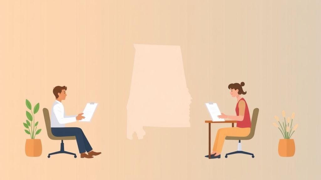 Visual overview of SSDI in Alabama: Offices, Processing Times, and How to Apply with key concepts highlighted