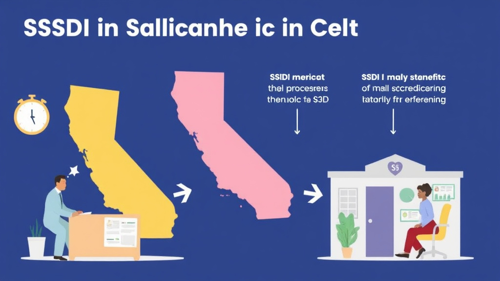 Practical workflow diagram for SSDI in California: Offices, Processing Times, and How to Apply