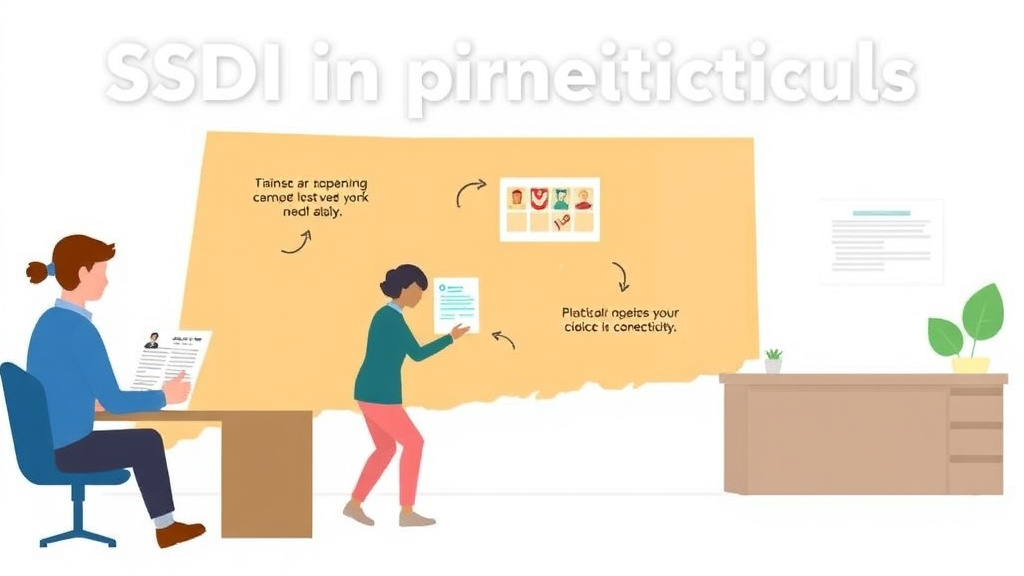 Process flow illustration for putting SSDI in Connecticut: Offices, Processing Times, and How to Apply into action
