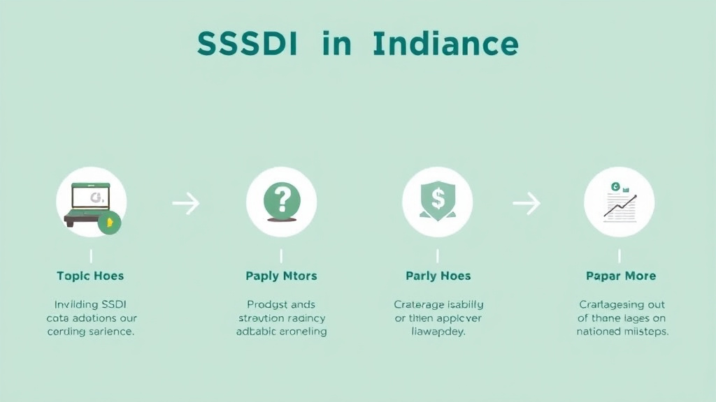 Process flow illustration for putting SSDI in Indiana: Offices, Processing Times, and How to Apply into action