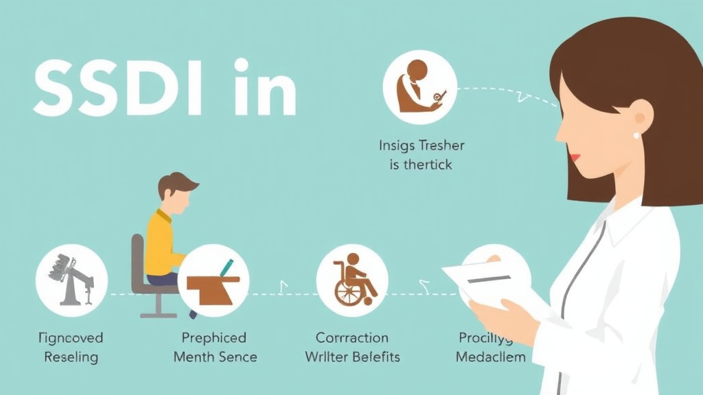 Process flow illustration for putting SSDI in Nebraska: Offices, Processing Times, and How to Apply into action