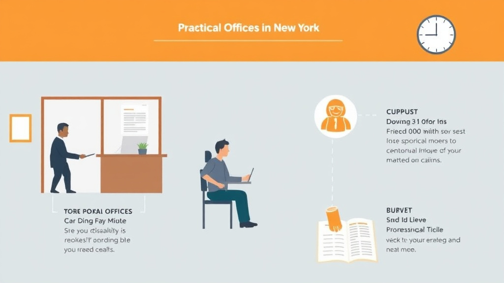 Process flow illustration for putting SSDI in New York: Offices, Processing Times, and How to Apply into action