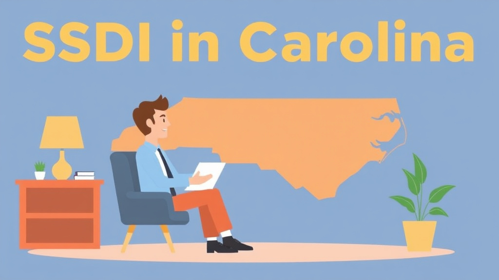 An informative visual explaining SSDI in North Carolina: Offices, Processing Times, and How to Apply for beginners and professionals