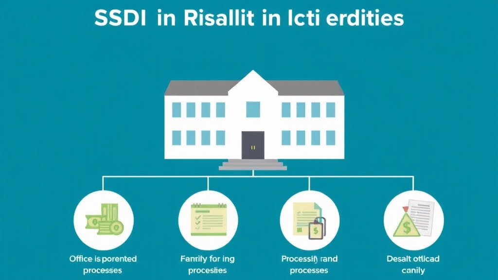 Process flow illustration for putting SSDI in Rhode Island: Offices, Processing Times, and How to Apply into action