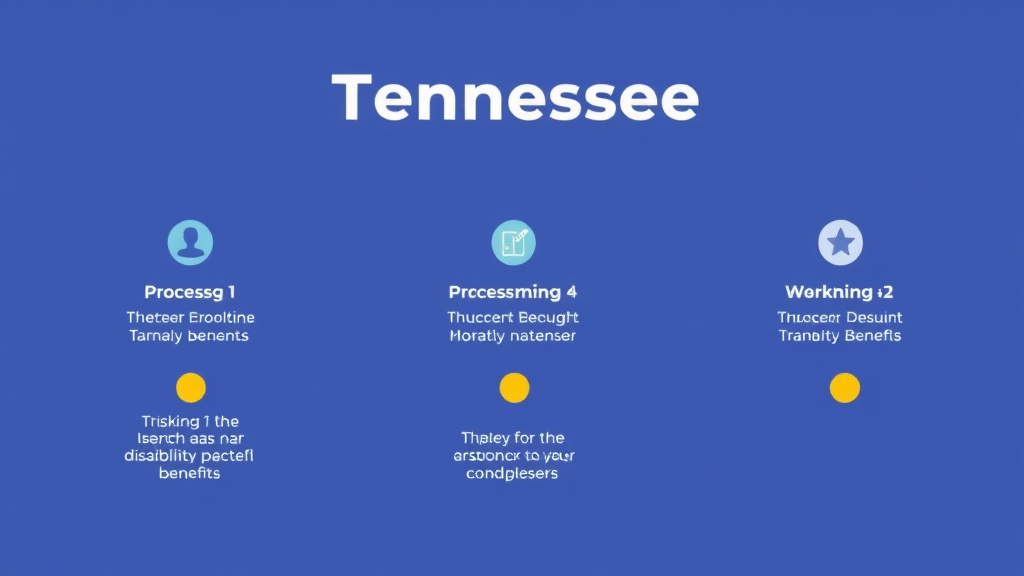 Process flow illustration for putting SSDI in Tennessee: Offices, Processing Times, and How to Apply into action