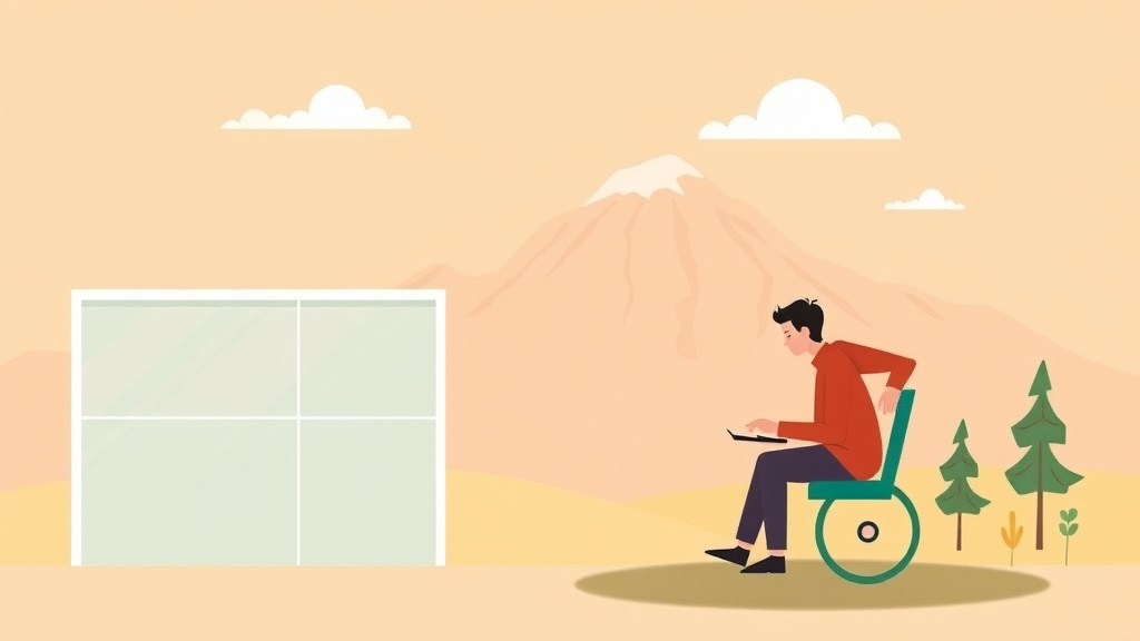 A professional illustration depicting SSDI in Wyoming: Offices, Processing Times, and How to Apply