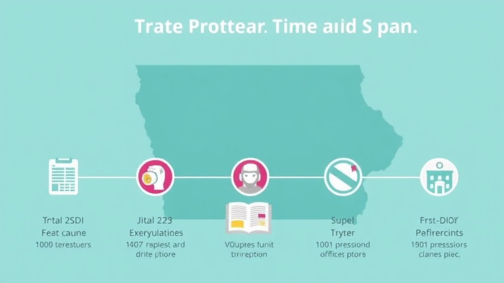 Action-oriented illustration showing how to apply SSDI Processing Times in Iowa (2026): How Long to Wait