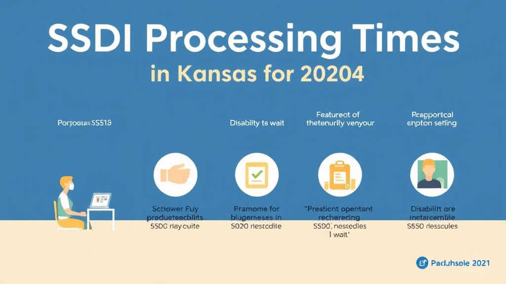 Action-oriented illustration showing how to apply SSDI Processing Times in Kansas (2026): How Long to Wait