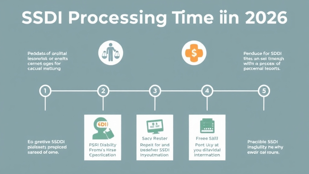 Practical checklist visual for SSDI Processing Times in Maine (2026): How Long to Wait