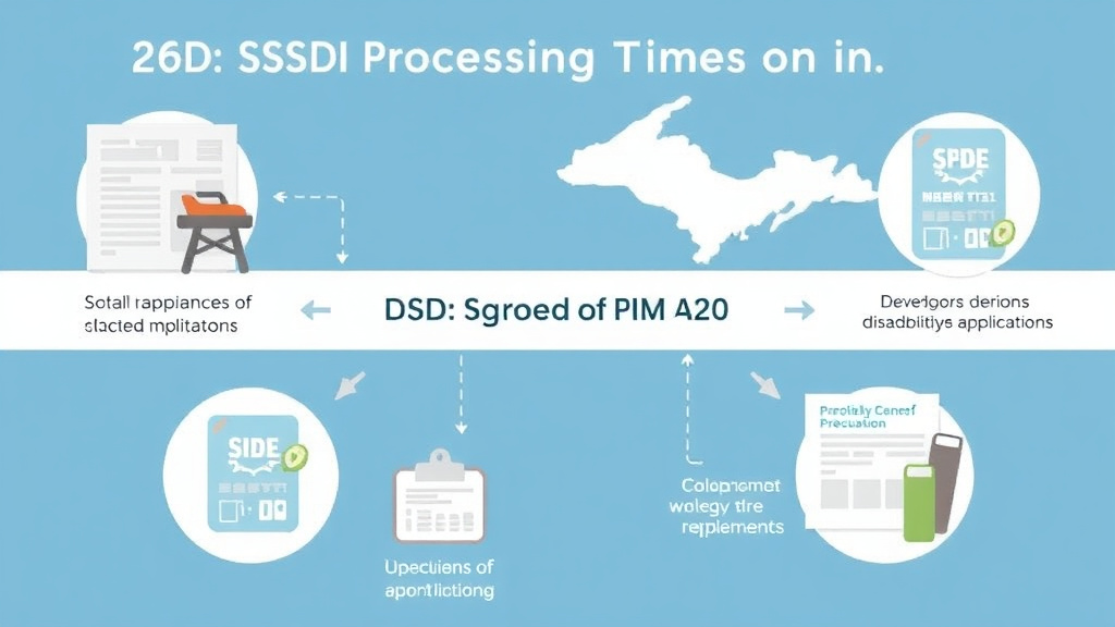 Practical workflow diagram for SSDI Processing Times in Michigan (2026): How Long to Wait