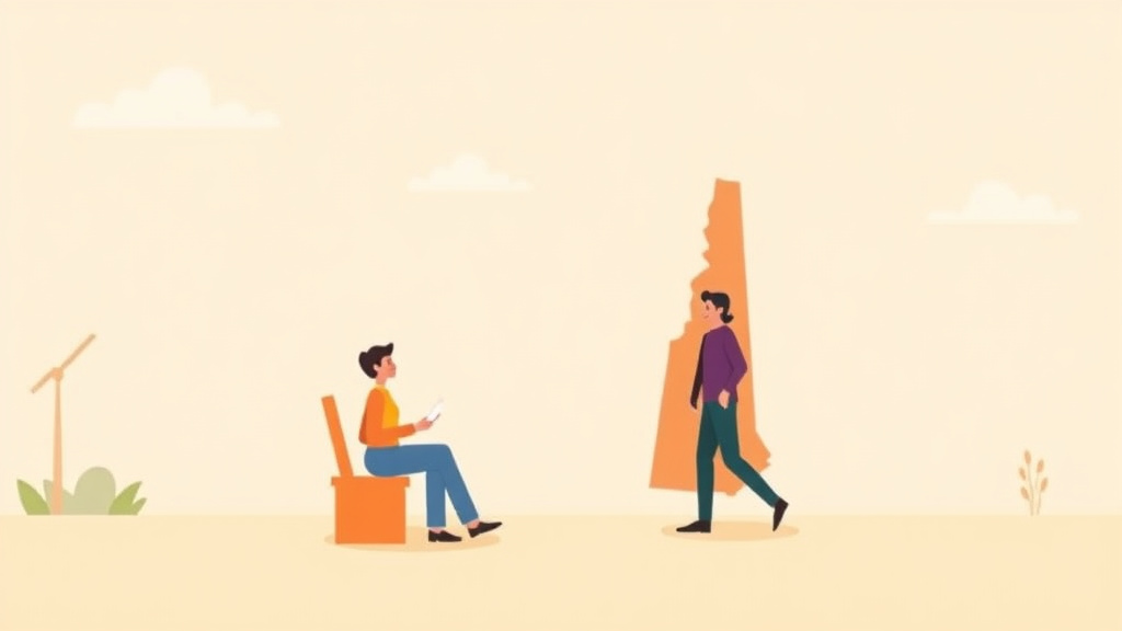 A professional illustration depicting SSDI Processing Times in New Hampshire (2026): How Long to Wait