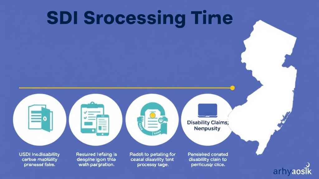 Action-oriented illustration showing how to apply SSDI Processing Times in New Jersey (2026): How Long to Wait
