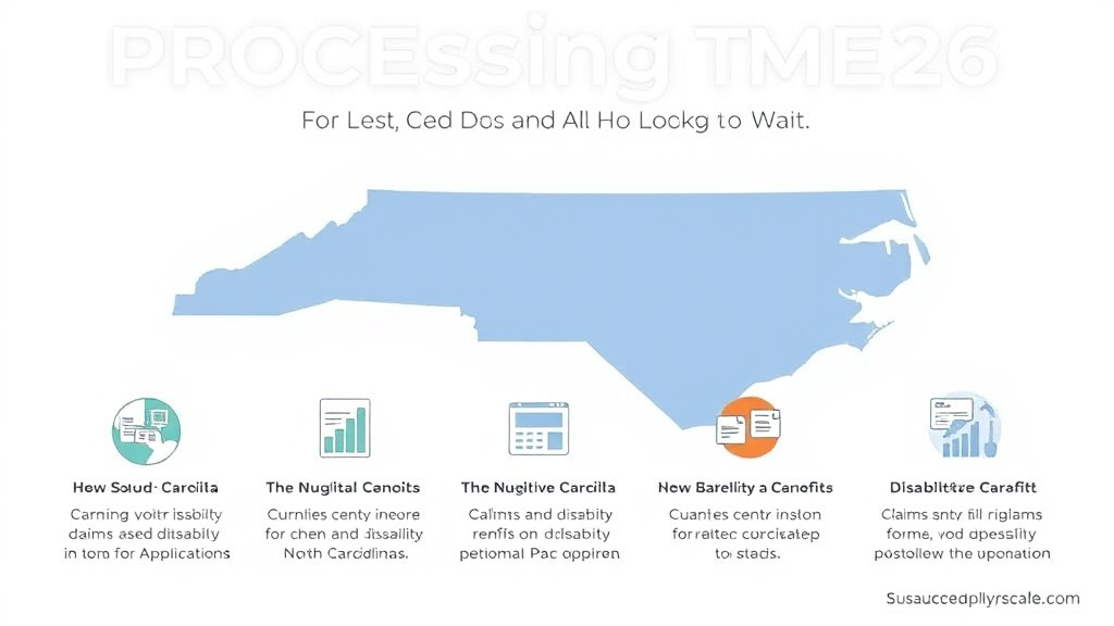 Practical checklist visual for SSDI Processing Times in North Carolina (2026): How Long to Wait