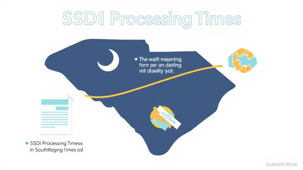 Process flow illustration for putting SSDI Processing Times in South Carolina (2026): How Long to Wait into action