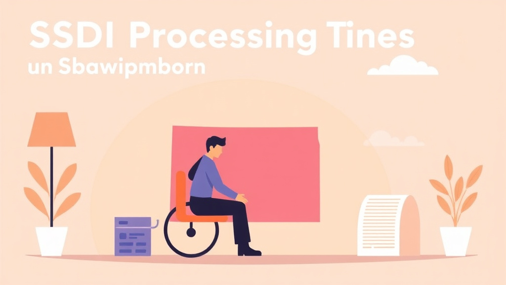Conceptual diagram showing how SSDI Processing Times in South Dakota (2026): How Long to Wait works in practice