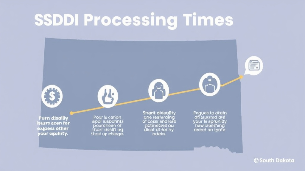 Action-oriented illustration showing how to apply SSDI Processing Times in South Dakota (2026): How Long to Wait