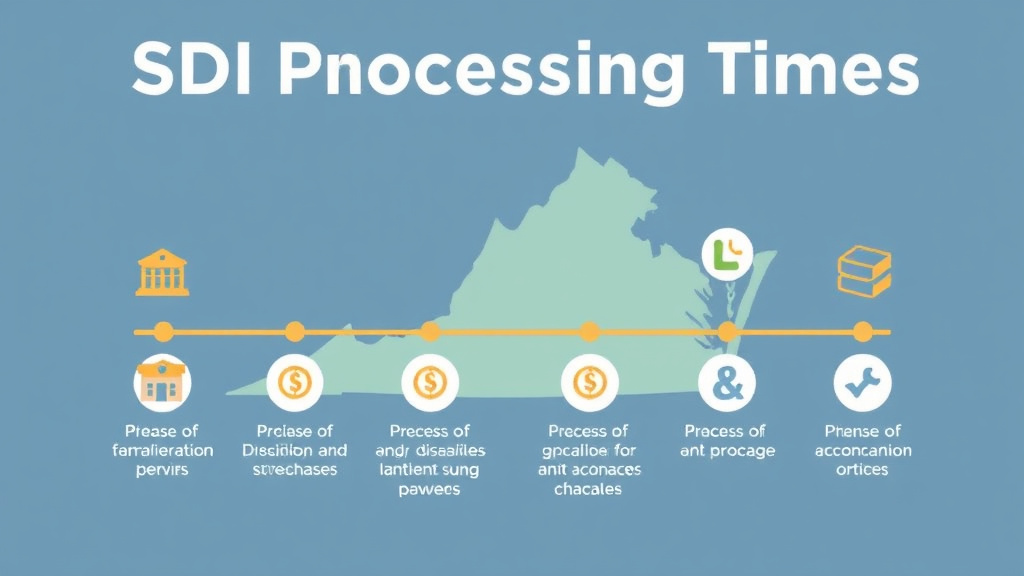 Action-oriented illustration showing how to apply SSDI Processing Times in Virginia (2026): How Long to Wait