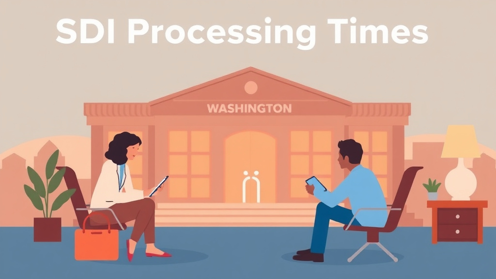 Detailed visual representation of SSDI Processing Times in Washington (2026): How Long to Wait