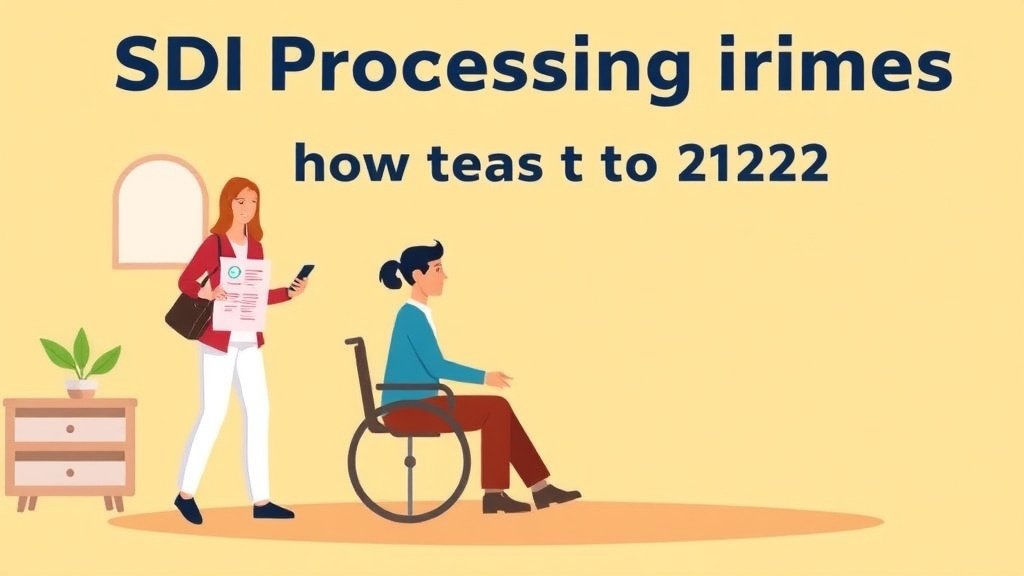 Conceptual diagram showing how SSDI Processing Times in Wisconsin (2026): How Long to Wait works in practice