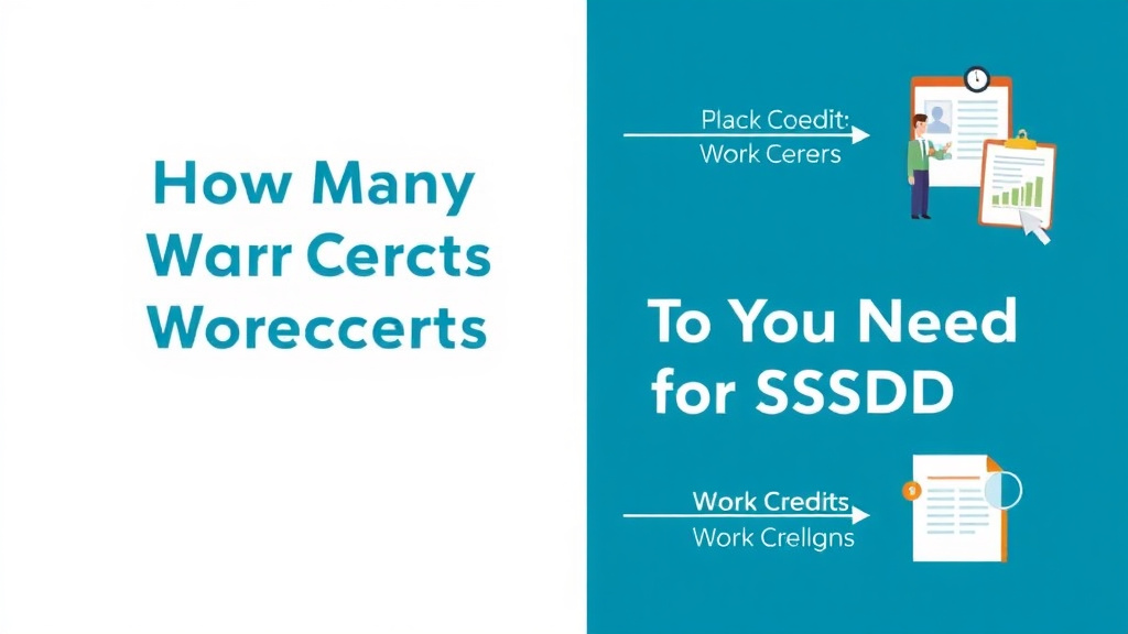 Action-oriented illustration showing how to apply how Many Work Credits Do You Need for SSDI?