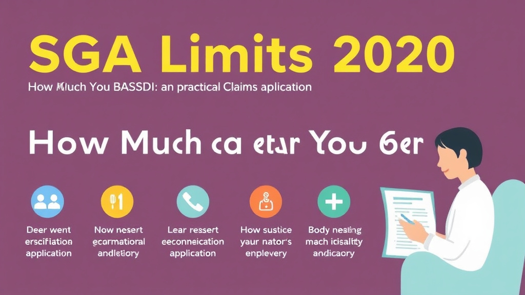 Action-oriented illustration showing how to apply SGA Limits 2026: How Much Can You Earn on SSDI?