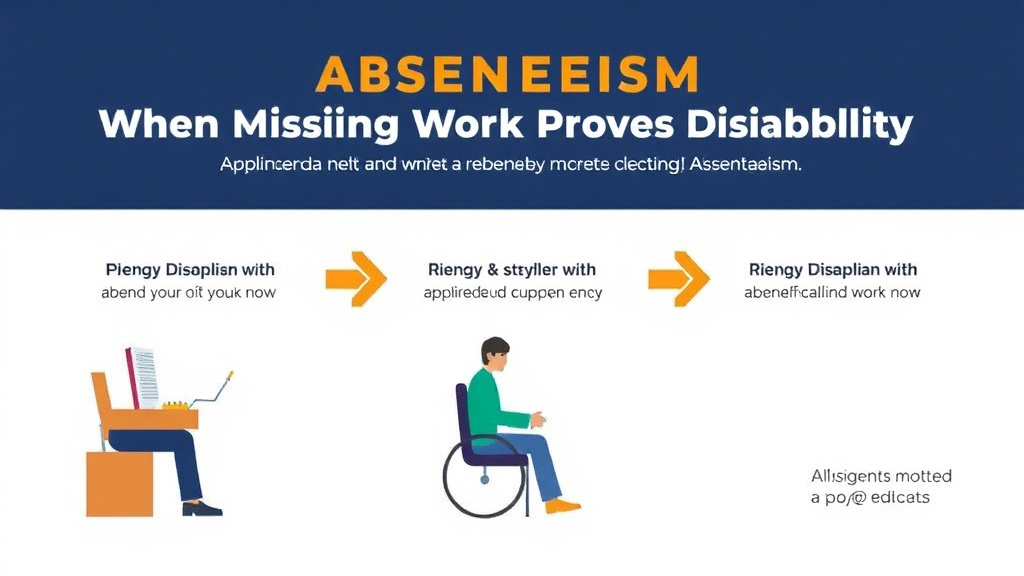 Process flow illustration for putting SSDI and Absenteeism: When Missing Work Proves Disability into action