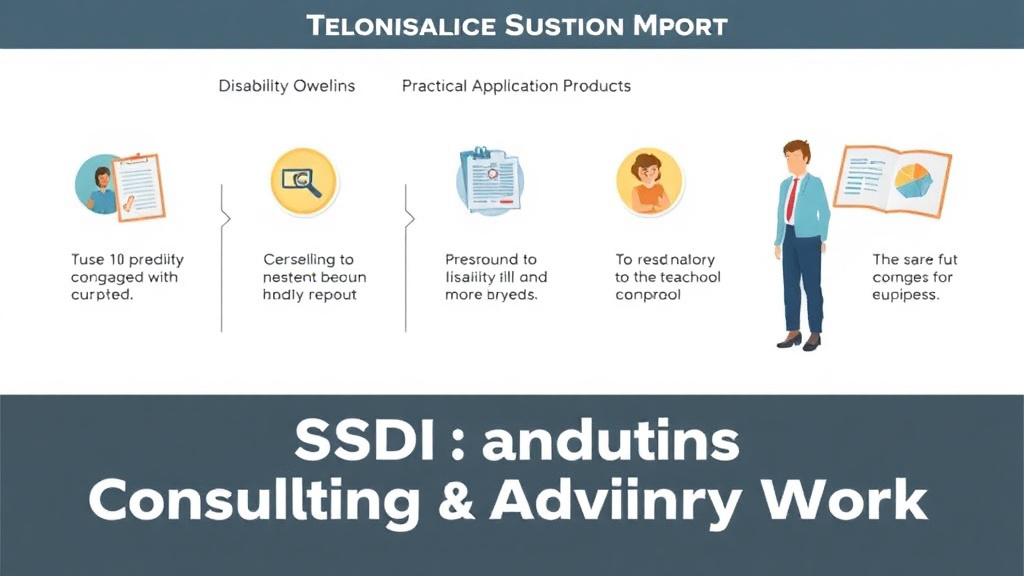 Action-oriented illustration showing how to apply SSDI and Consulting or Advisory Work