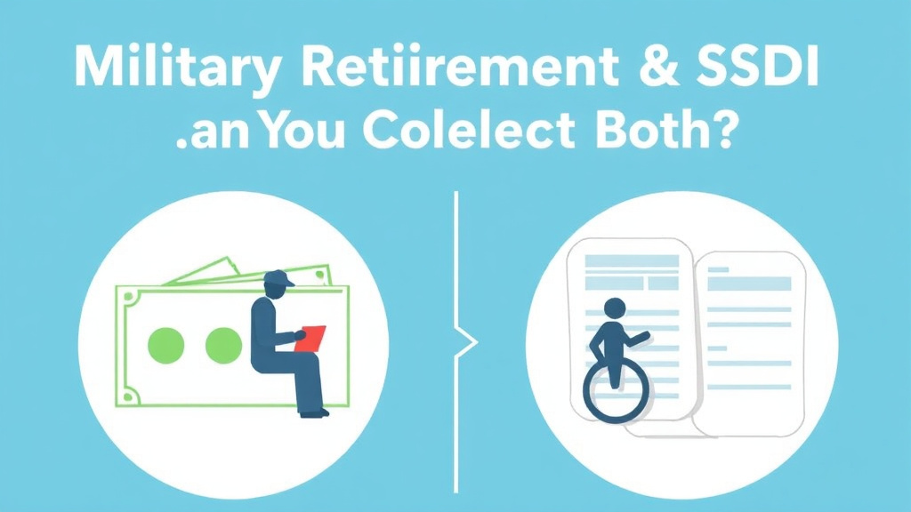 Step-by-step visual guide for implementing military Retirement Pay and SSDI: Can You Collect Both?