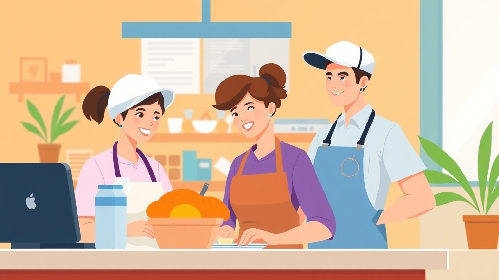Visual overview of SSDI for Food Service Workers: Qualifying Conditions and Application Tips with key concepts highlighted