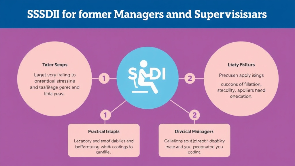 Practical checklist visual for SSDI for Former Managers and Supervisors