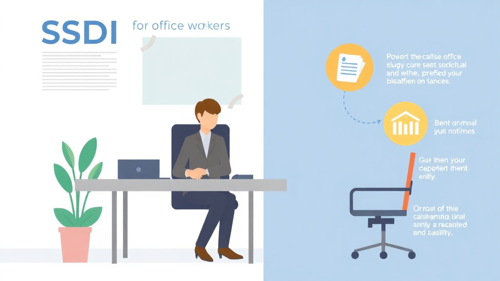 Action-oriented illustration showing how to apply SSDI for Office Workers: Qualifying Conditions and Application Tips