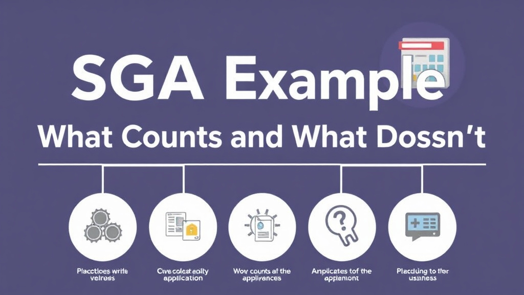 Process flow illustration for putting SGA Examples: What Counts and What Doesn't into action
