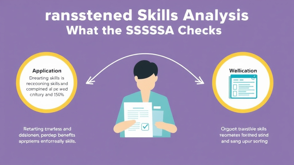 Real-world application diagram for transferable Skills Analysis: What the SSA Checks