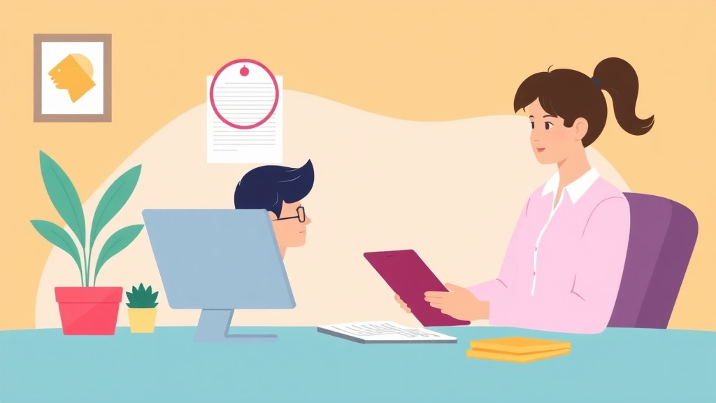 A professional illustration depicting documenting an Unsuccessful Work Attempt for SSDI