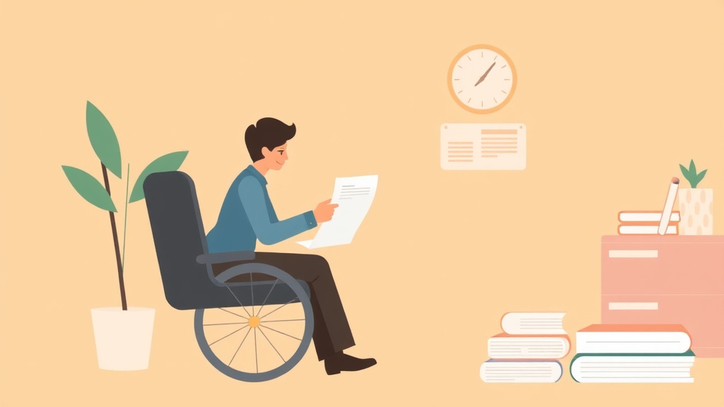 A professional illustration depicting reporting Work Activity to the SSA While on SSDI