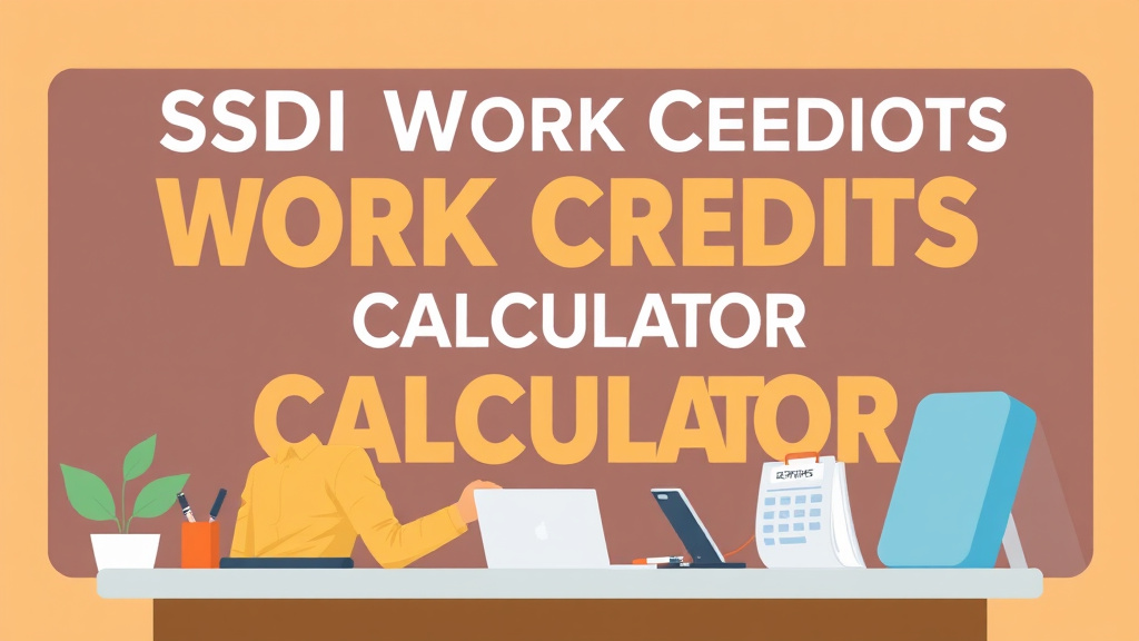 Illustration breaking down the fundamentals of SSDI Work Credits Calculator: Do You Have Enough?