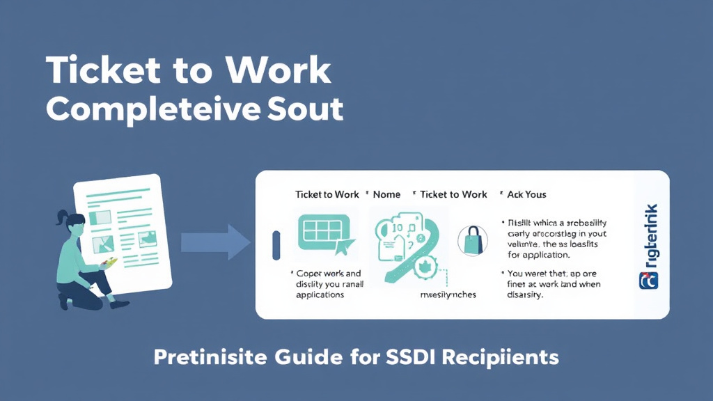 Process flow illustration for putting ticket to Work: Complete Guide for SSDI Recipients into action